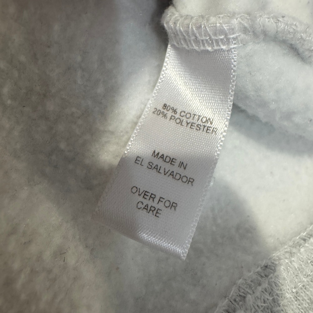 League Sportswear Breckenridge Cropped Sweatshirt Gray Crew Neck Size Large - Picture 7 of 8